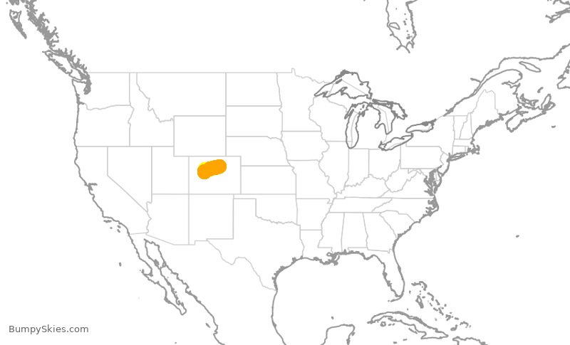 Turbulence forecast map for SKW5775, DEN to ASE