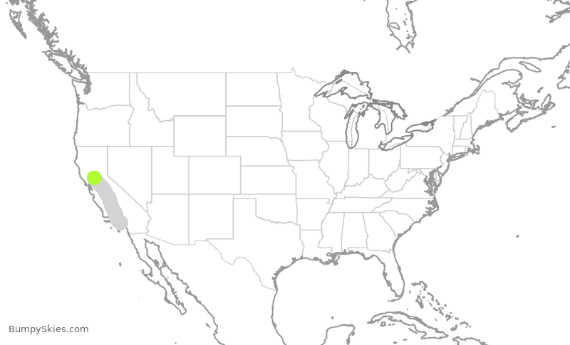 Turbulence forecast map for SWA1269, LGB to SMF