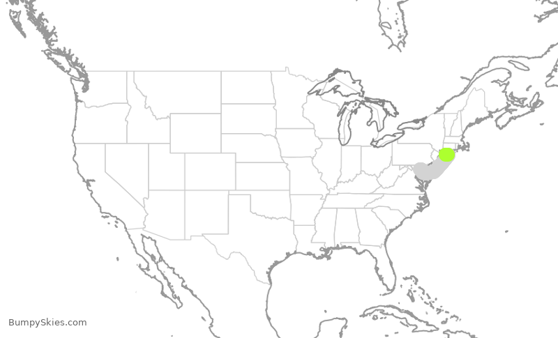 Turbulence forecast map for SWA2078, ISP to BWI
