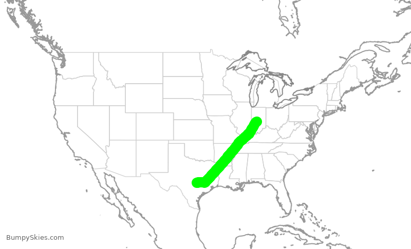 Turbulence forecast map for SWA3580, AUS to IND