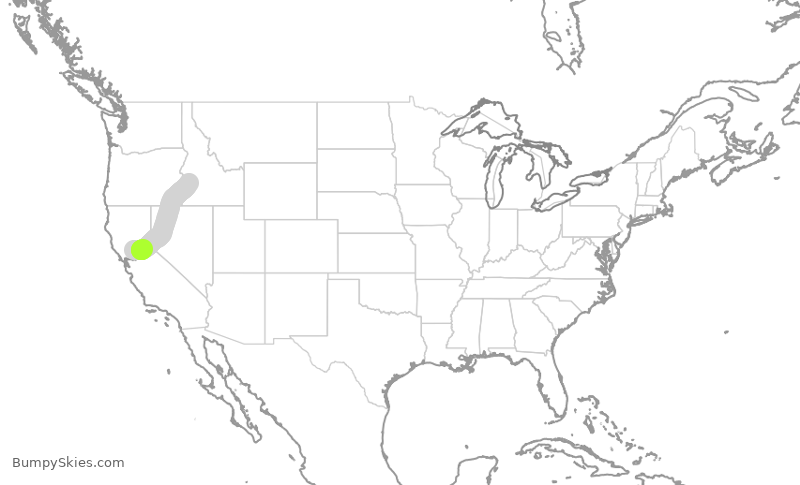 Turbulence forecast map for SWA3760, SMF to BOI