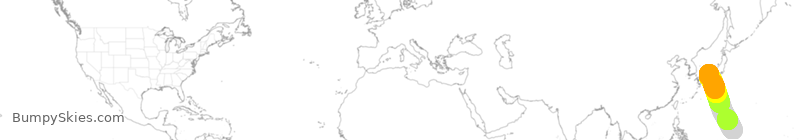 Turbulence forecast map for TWB510, GUM to JBB