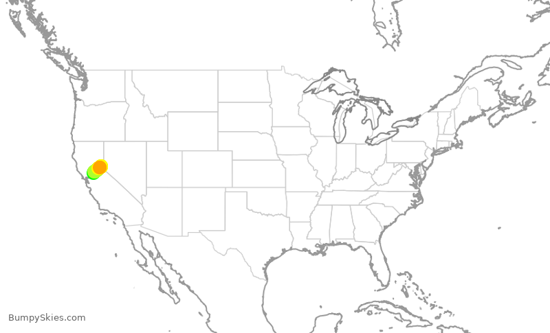 Turbulence forecast map for TWY17, TKF to MHR