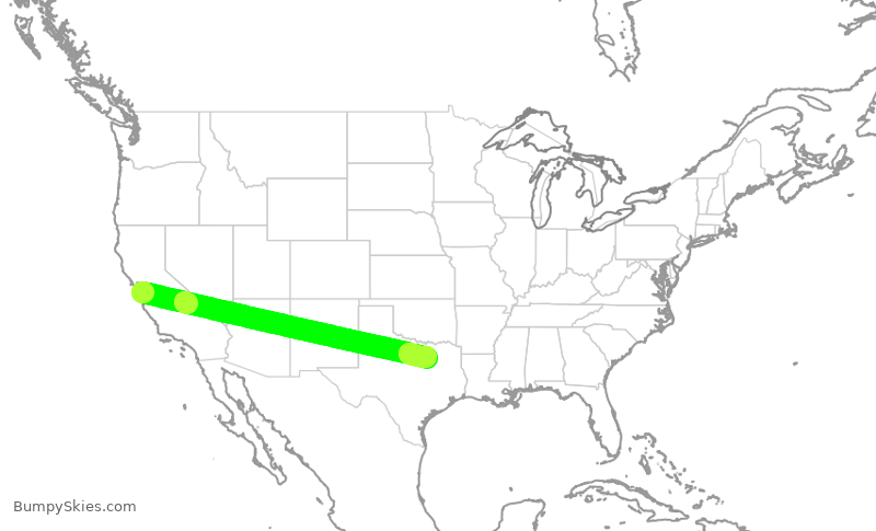 Turbulence forecast map for TWY26, NUQ to RBD