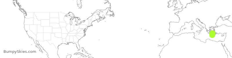 Turbulence forecast map for TWY303, JTR to HER