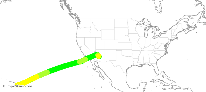 Turbulence forecast map for TWY468, SDL to HKO