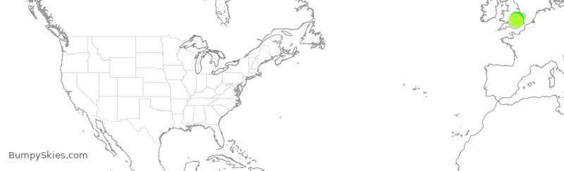 Turbulence forecast map for TWY844, FAB to LTN