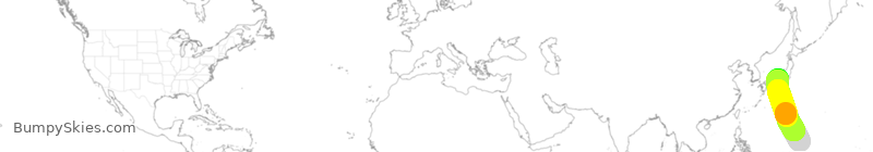 Turbulence forecast map for UAL137, GUM to NGO