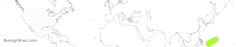 Turbulence forecast map for UAL193, GUM to ROR