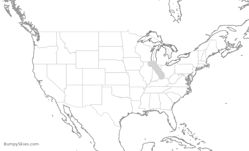 Turbulence forecast map for UAL1994, CVG to ORD
