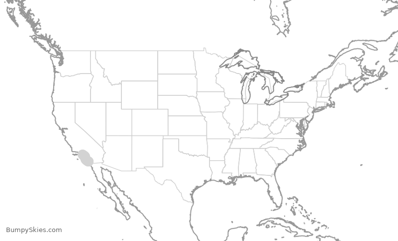 Turbulence forecast map for UAL2667, SAN to LAX