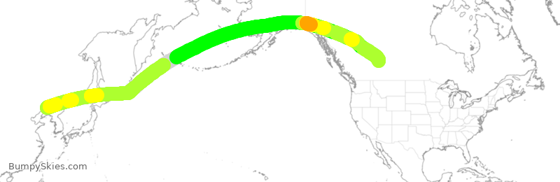 Turbulence forecast map for VJT716, SHE to YEG