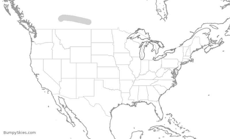 Turbulence forecast map for WEN3371, YQR to YYC