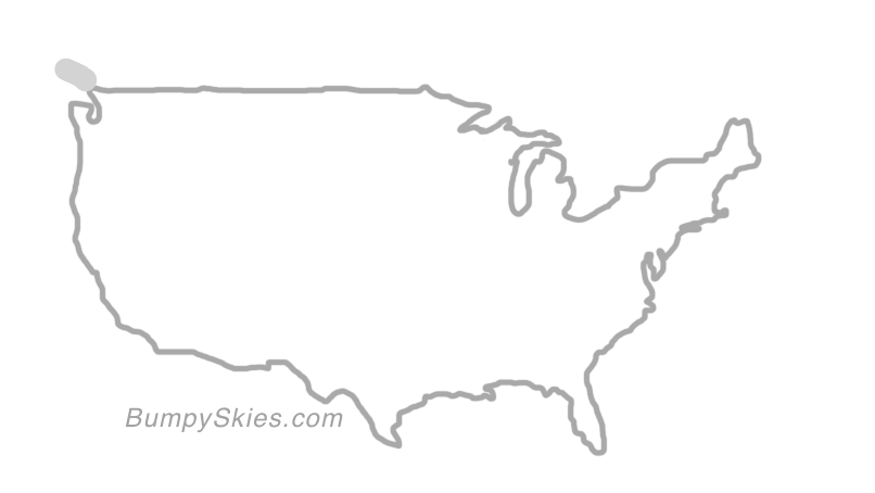 Map of continental US with illustrated flight path and turbulence forecast (described in text below)