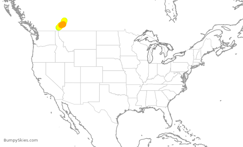Turbulence forecast map for WEN3547, YYC to YXC