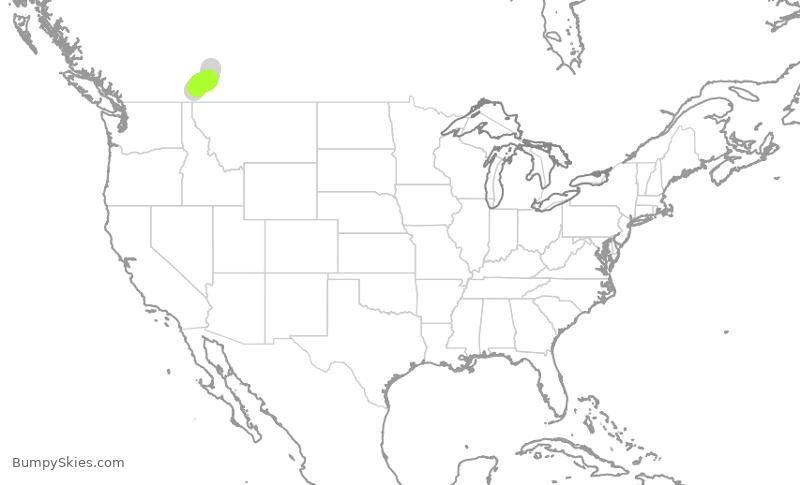 Turbulence forecast map for WEN3623, YYC to YXC