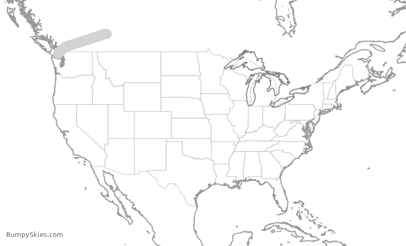 Turbulence forecast map for WJA265, YYC to YYJ