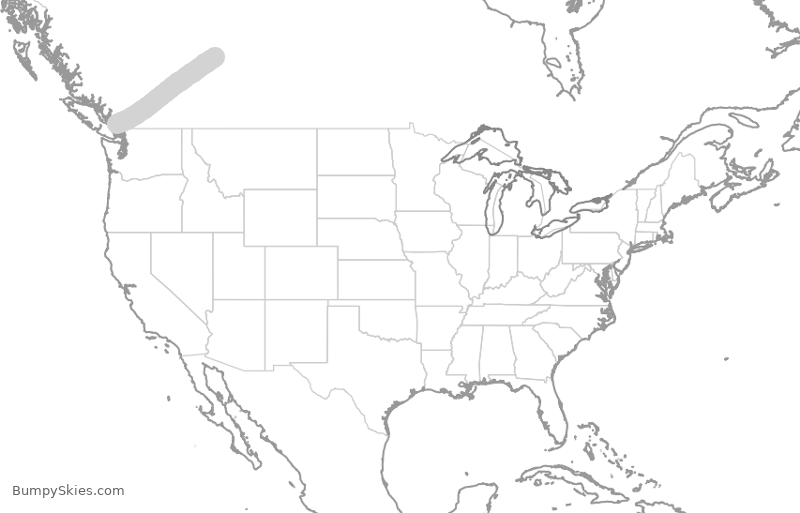 Turbulence forecast map for WJA8956, YEG to YVR