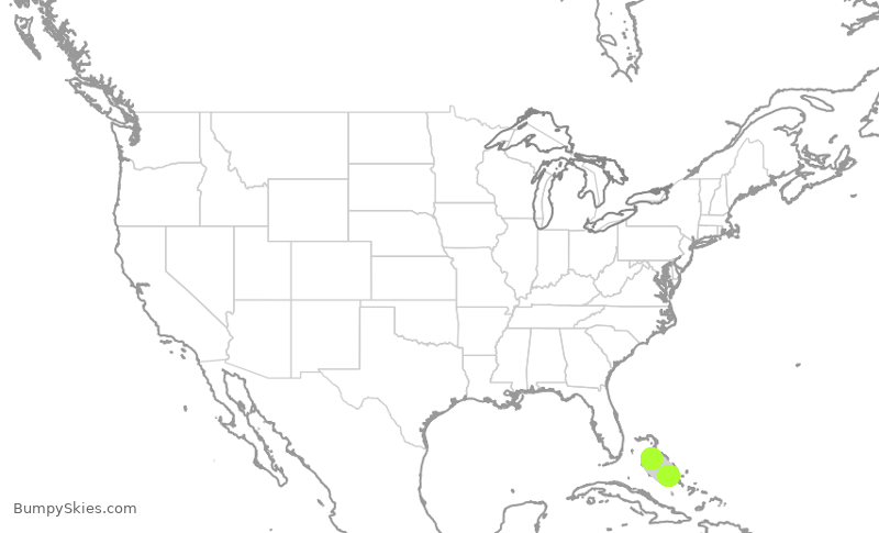 Turbulence forecast map for WST801, GGT to NAS