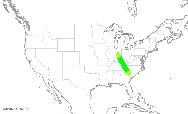 Turbulence forecast map for WUP102, TYQ to AIK