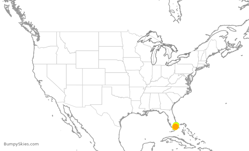 Turbulence forecast map for WUP650, KDJT to MIA