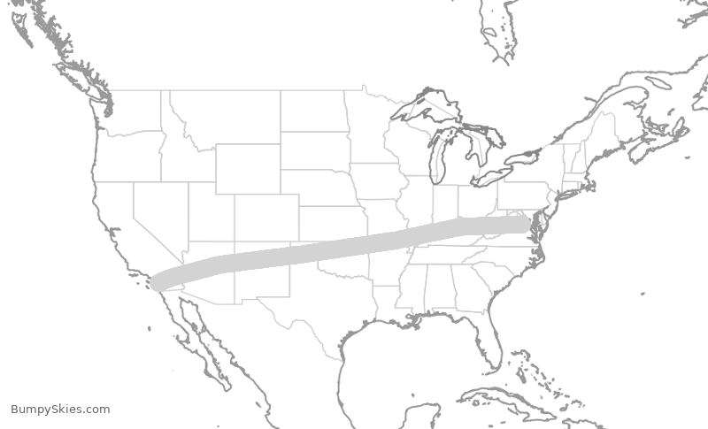 Turbulence forecast map for WUP944, KRMN to CLD